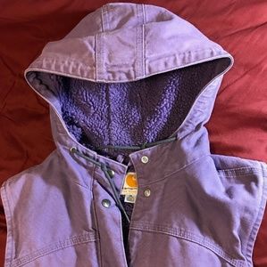 Women's carhartt hooded vest **Rare**